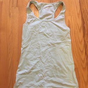 Mint razor back tank top (fitted)